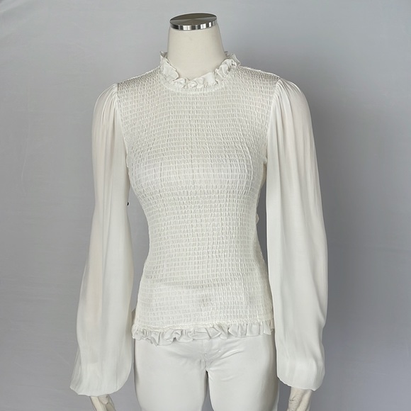 Venus Elastic Bodice Top White Size Small - Picture 2 of 9